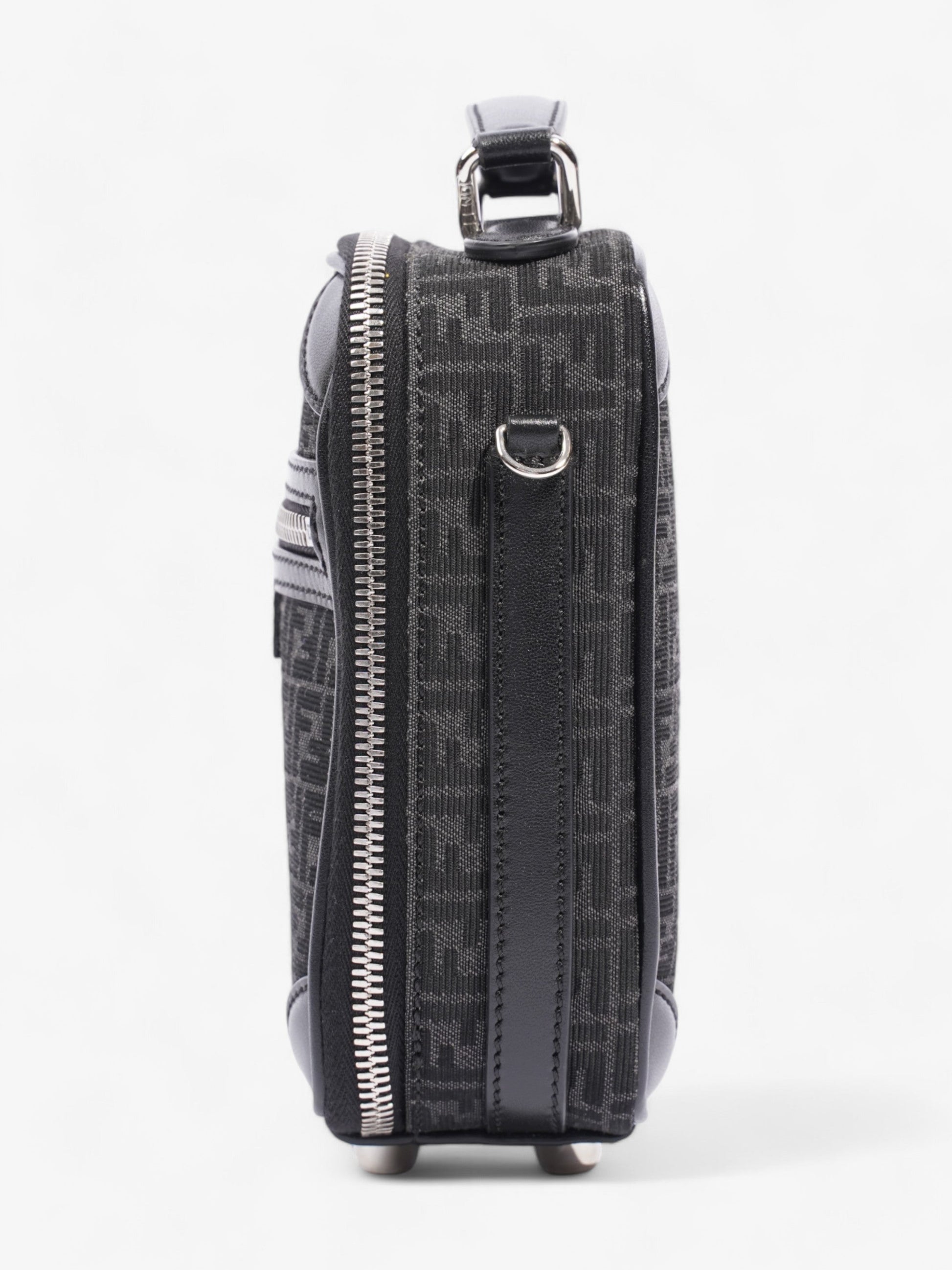Fendi Trolley Bag Black Canvas Mini