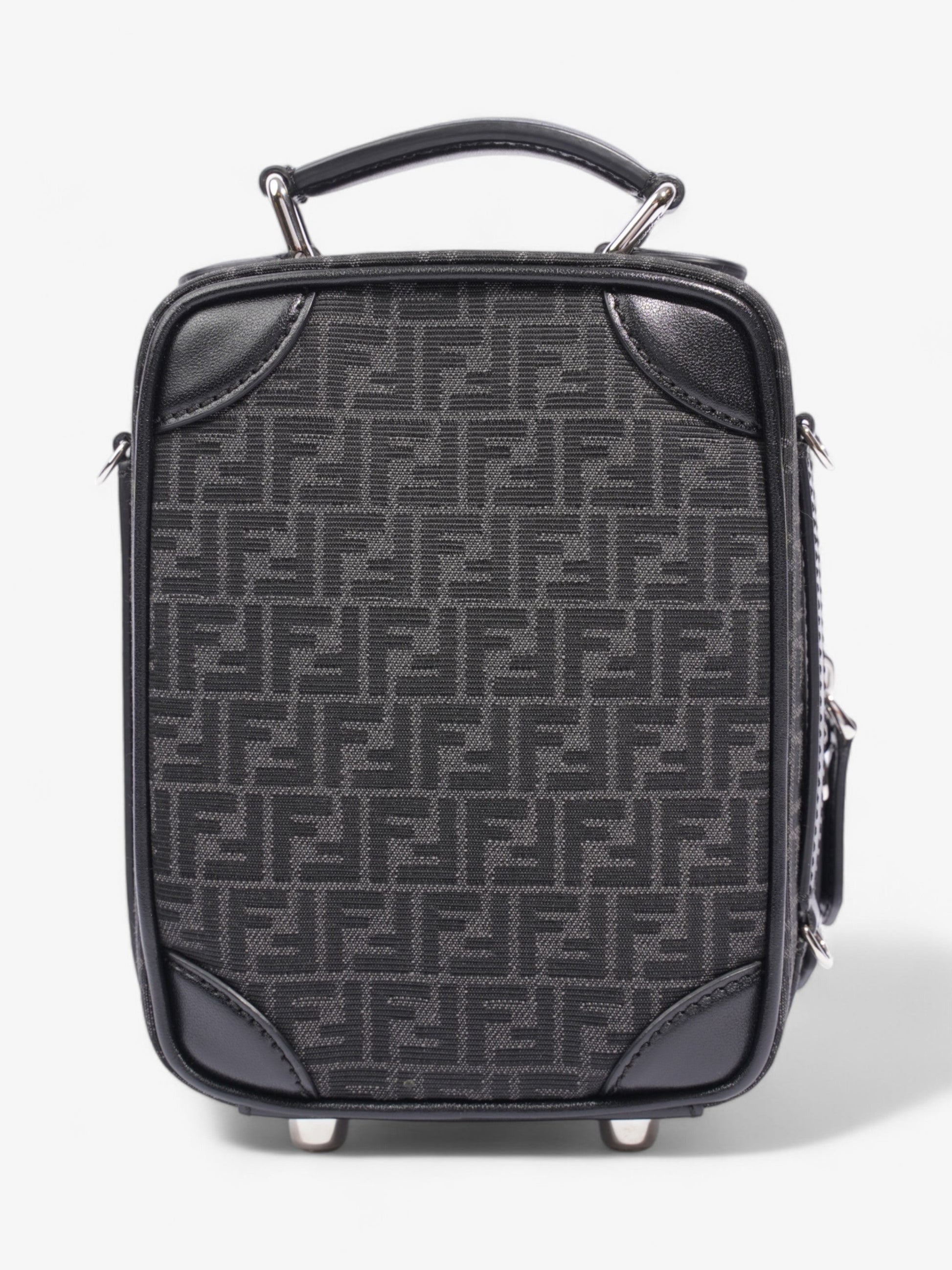 Fendi Trolley Bag Black Canvas Mini