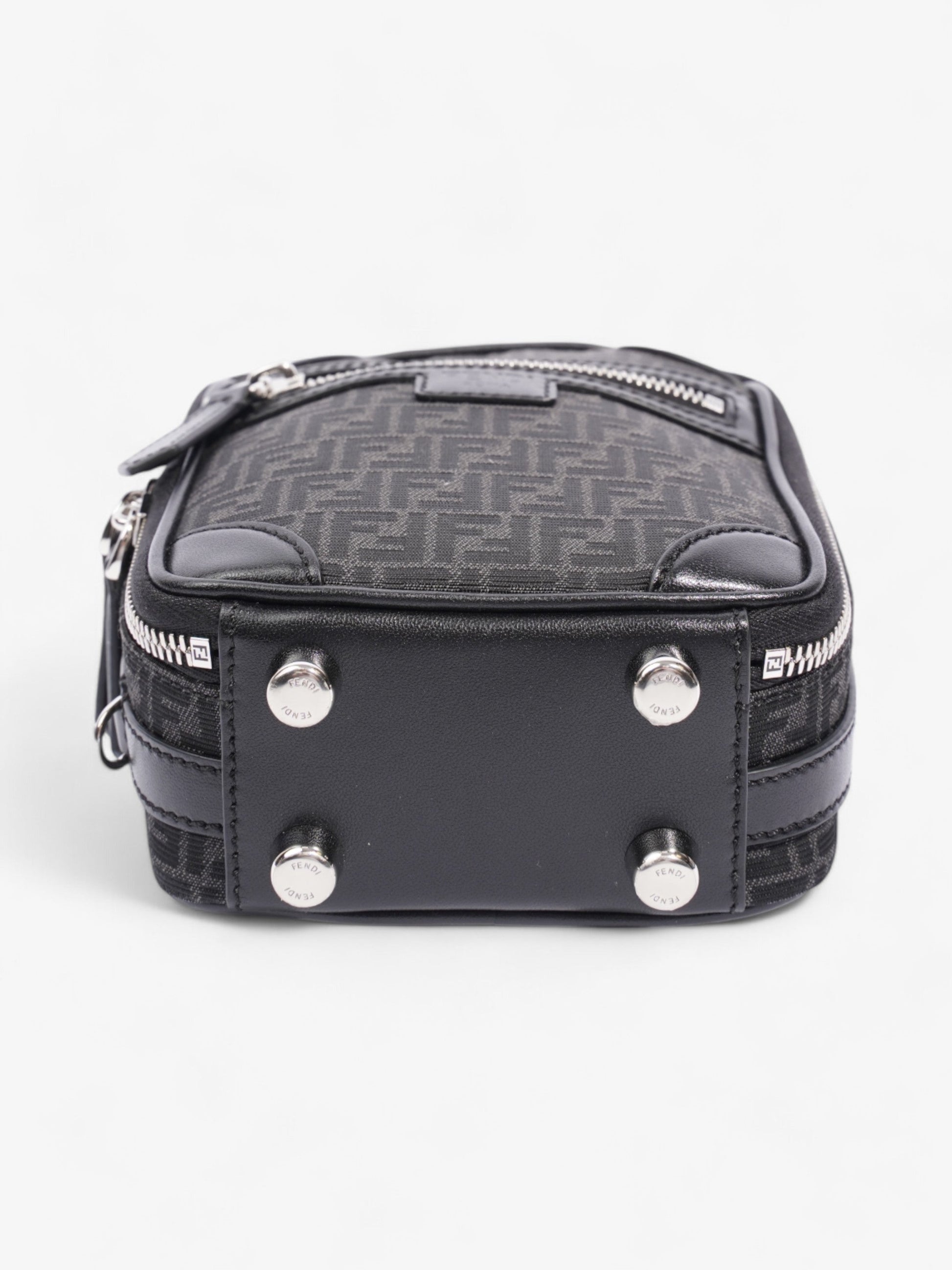 Fendi Trolley Bag Black Canvas Mini