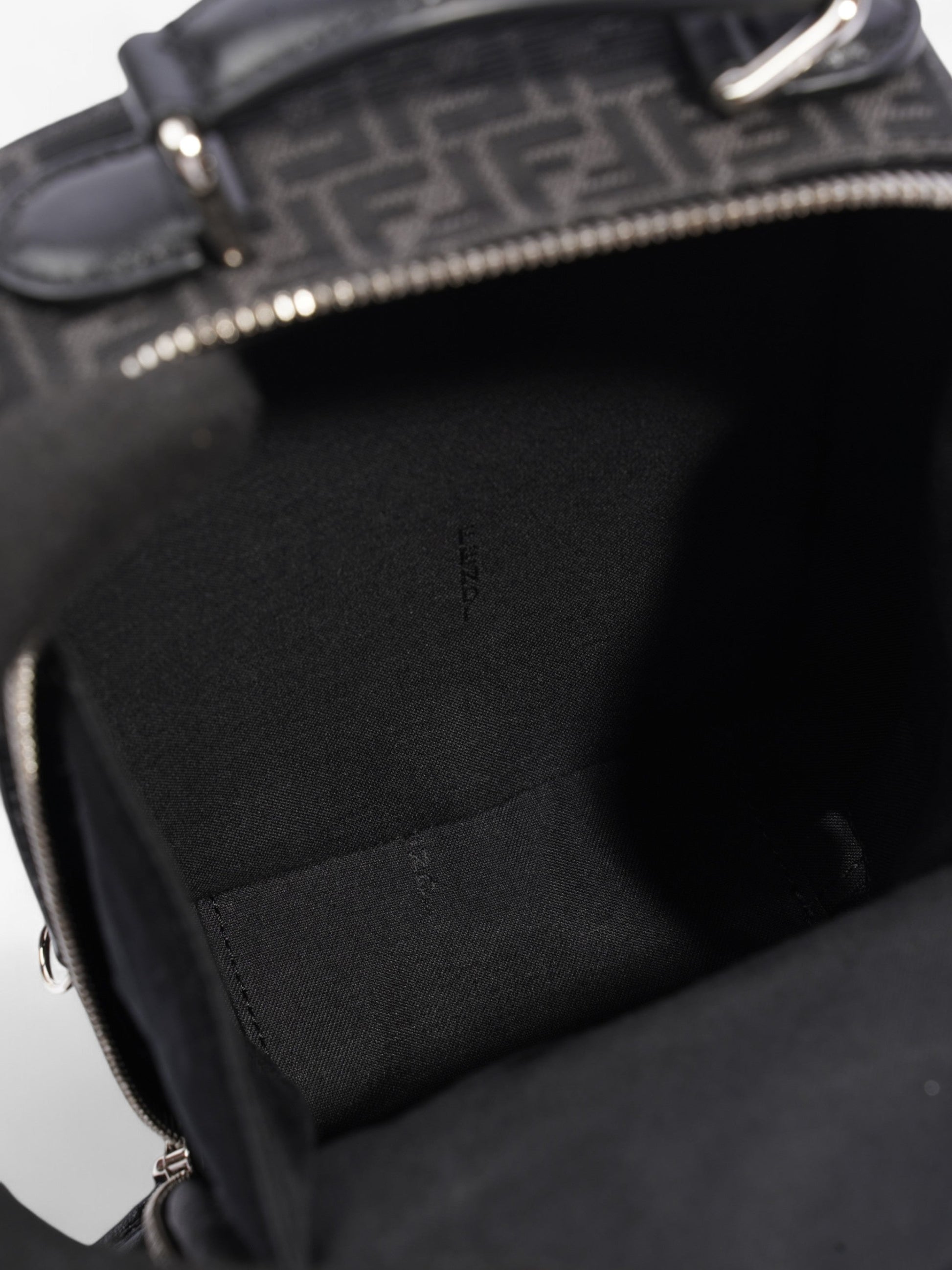 Fendi Kan I Black Leather Small