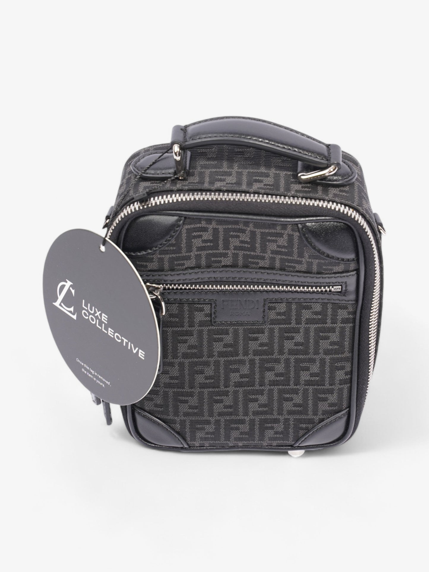 Fendi Kan I Black Leather Small