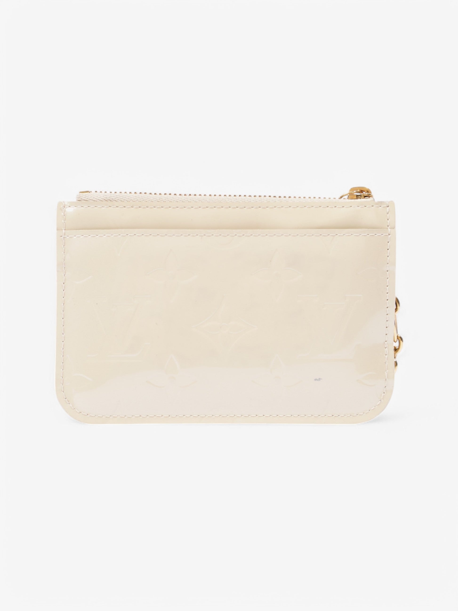  Louis Vuitton Key Pouch Cream Vernis Leather