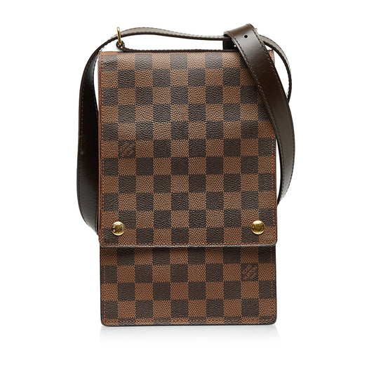 LOUIS VUITTON Damier Ebene Portobello Crossbody Bag