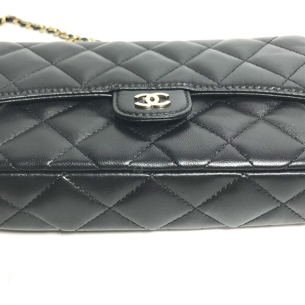 CHANEL Shoulder Bag AP2096 lambskin black COCO Mark Phone Case Wallet CC Matrasse Chain wallet Women