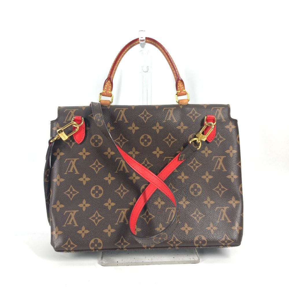 LOUIS VUITTON Handbag Monogram canvas, leather Red Monogram Marignan Women