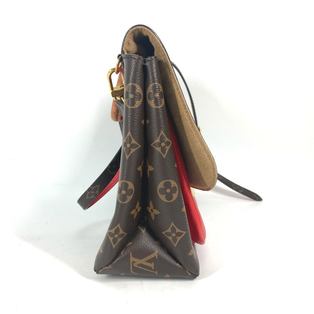 LOUIS VUITTON Handbag Monogram canvas, leather Red Monogram Marignan Women