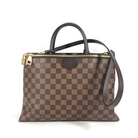 LOUIS VUITTON Handbag Damier canvas Brown Damier Brompton Women