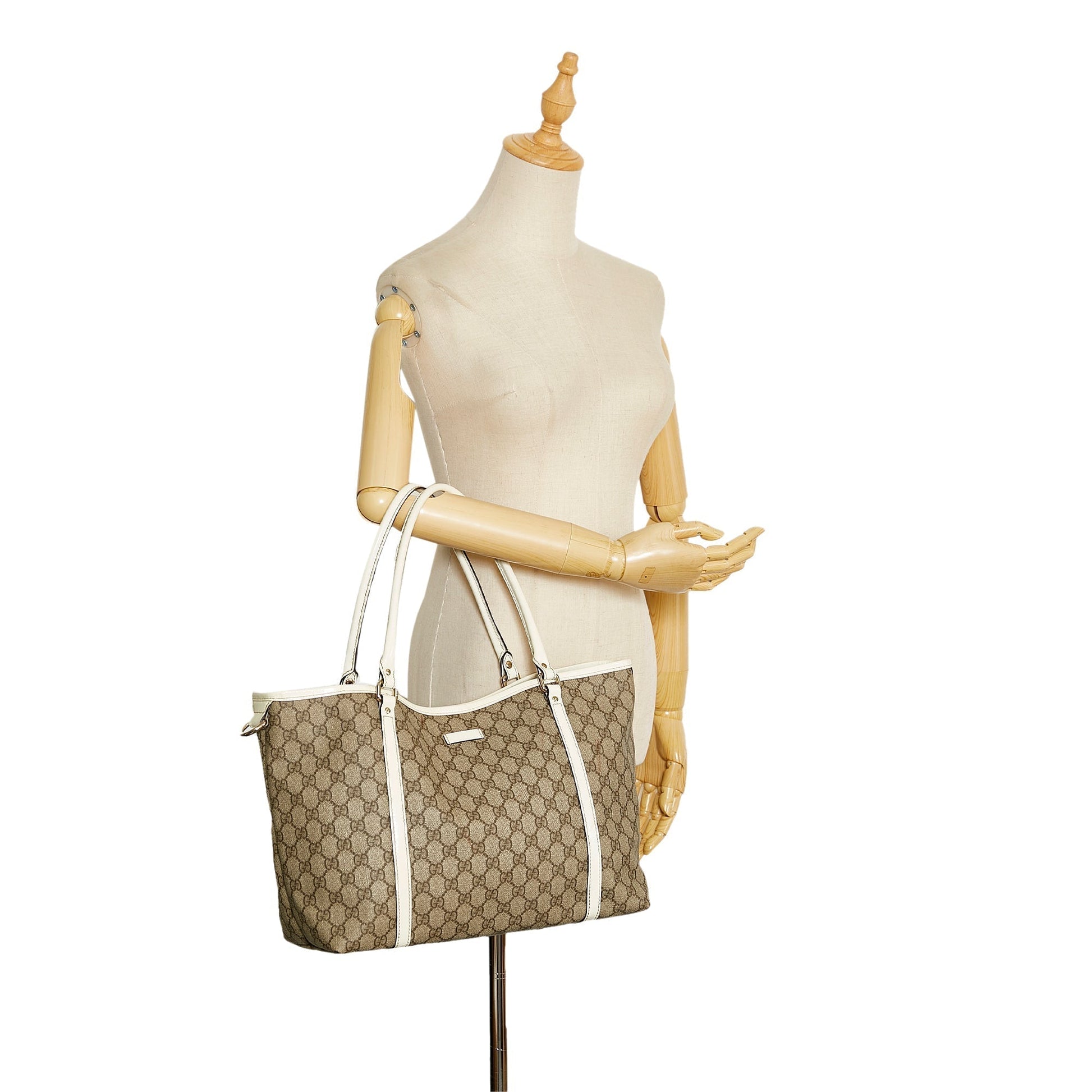 Gucci Leather Canvas Tote