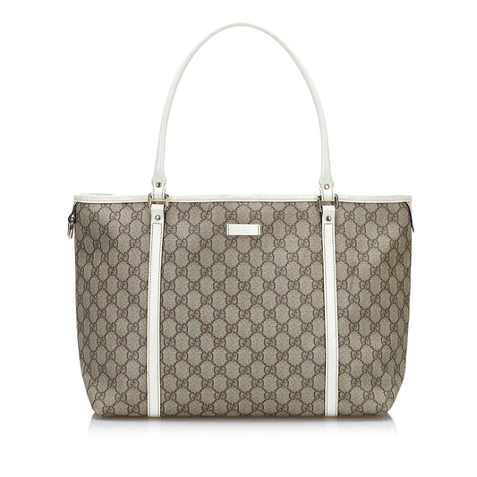 Gucci Leather Canvas Tote