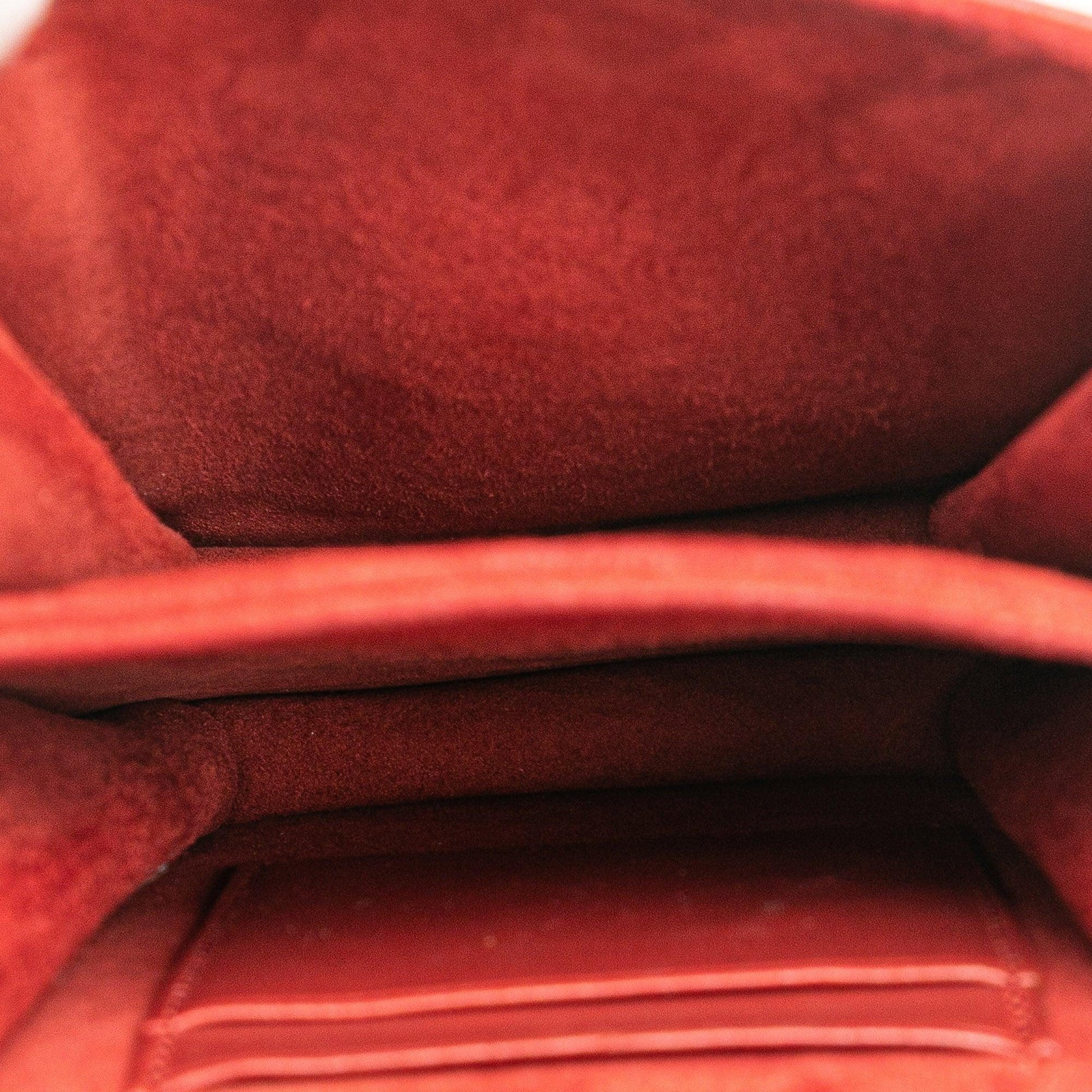 Red Dior Studded Lambskin Vertical Diorama Crossbody