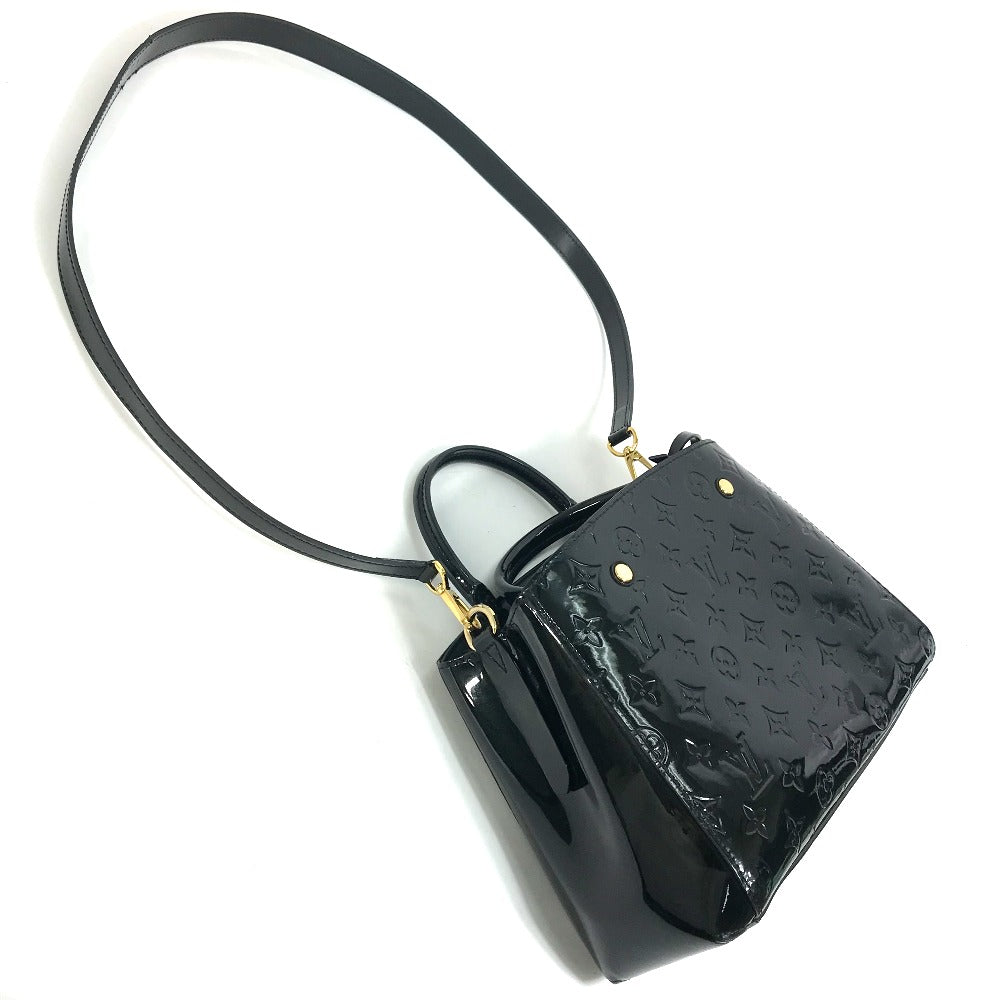 LOUIS VUITTON Handbag Monogram Vernis black Monogram Vernis Montaigne BB Women