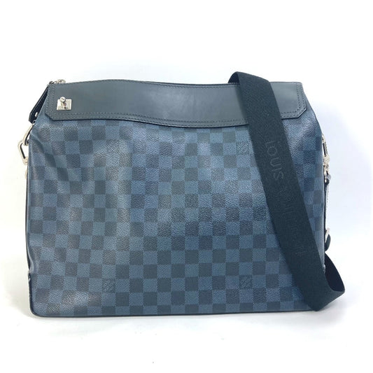 LOUIS VUITTON Shoulder Bag Damier Cobalt Canvas Navy Damier Cobalt Messenger Greenwich mens