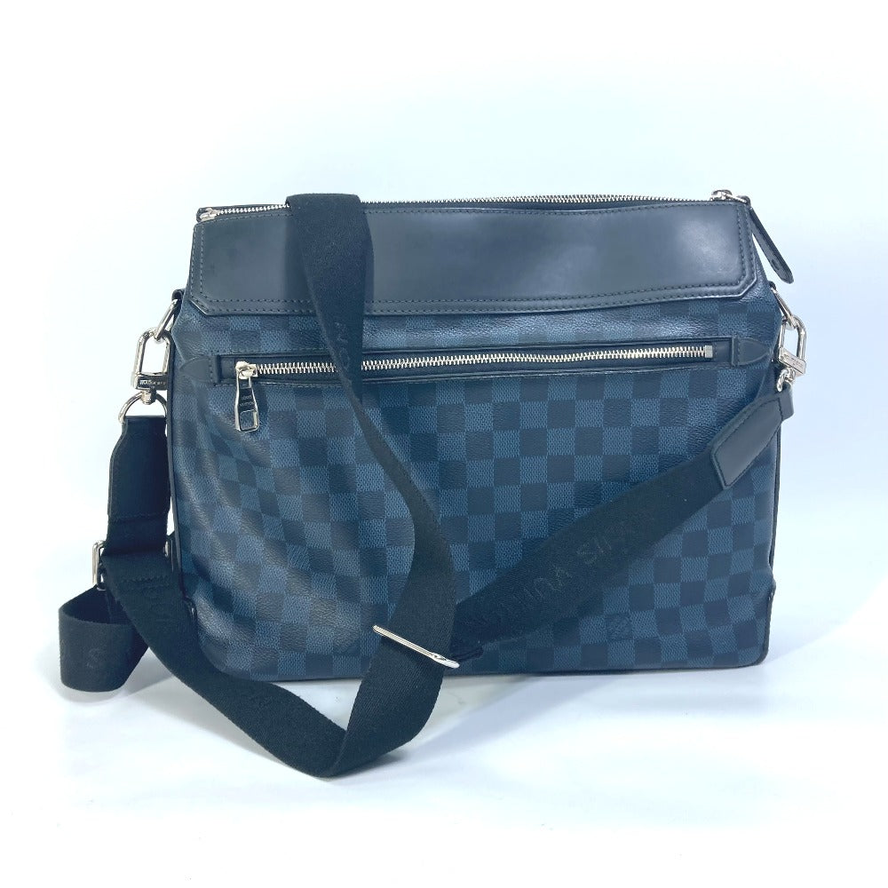 LOUIS VUITTON Shoulder Bag Damier Cobalt Canvas Navy Damier Cobalt Messenger Greenwich mens