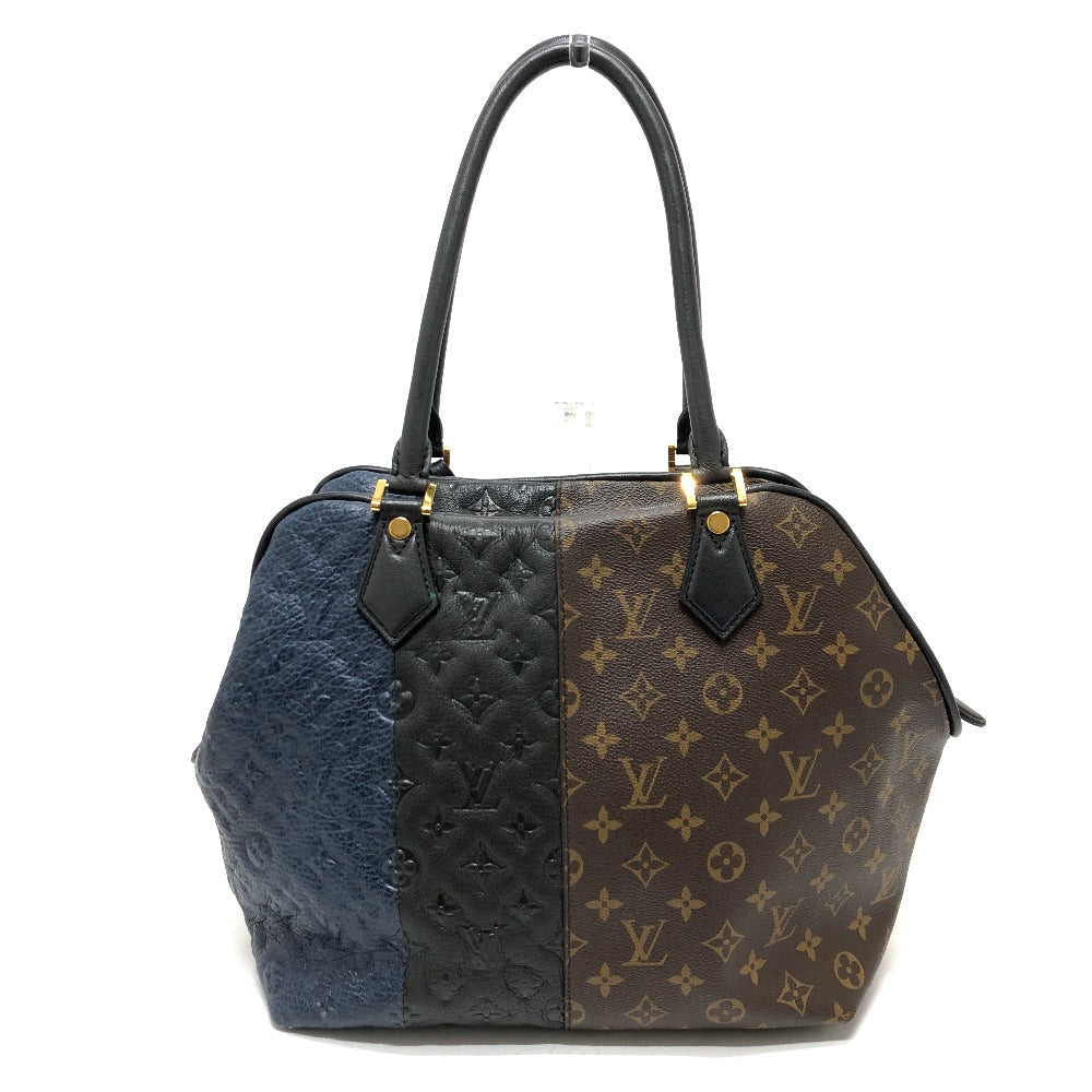 LOUIS VUITTON Tote Bag Monogram canvas Brown Monogram block stoat Women