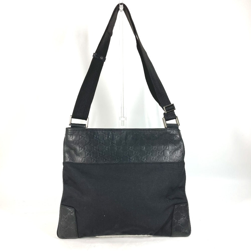 GUCCI Shoulder Bag 161822 Leather, Nylon black Guccisima GG mens