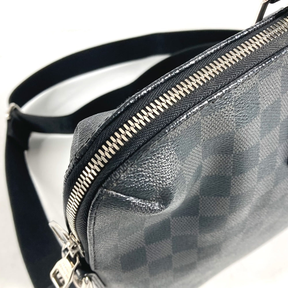 LOUIS VUITTON Business bag N48224 Damier Grafitto Canvas black Damier Grafitte Porte Document Jules PDJ mens