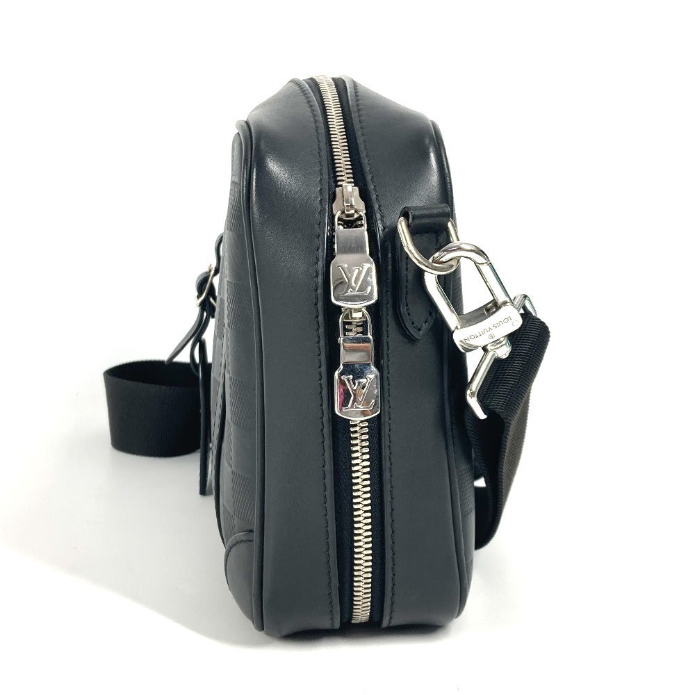 LOUIS VUITTON Shoulder Bag Damier Anfini Leather black Damier Anfini Sirius Messenger