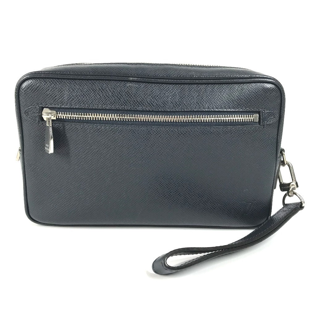 LOUIS VUITTON business bag Taiga Leather Navy Taiga Pochette Kasai