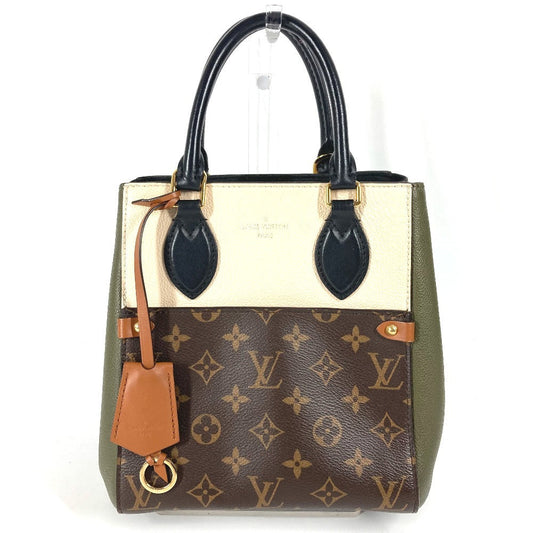 LOUIS VUITTON Handbag Monogram canvas, leather Brown Monogram Fold Tote PM