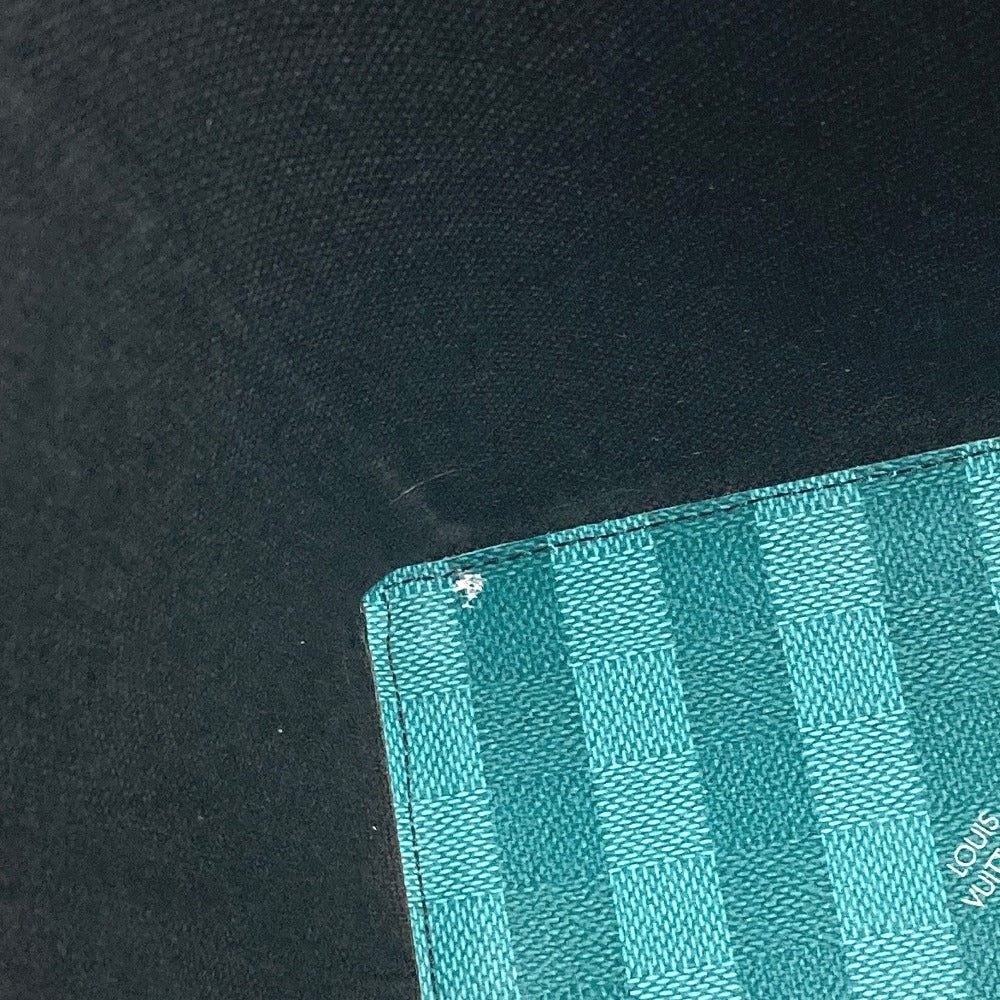 LOUIS VUITTON Tote Bag Leather / canvas green damier stripe Weekend Tote PM