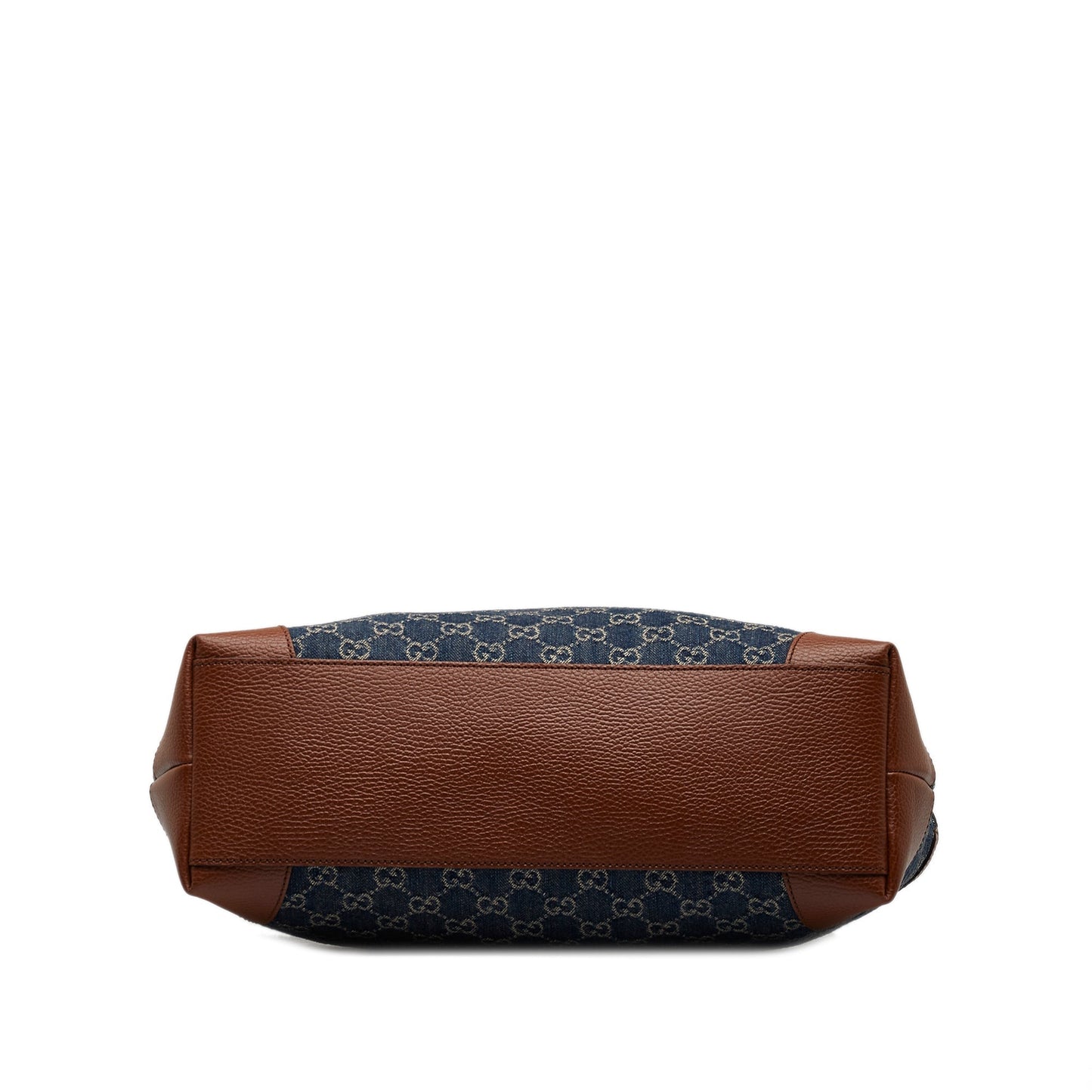 Gucci Ophidia Blue Leather Denim Tote
