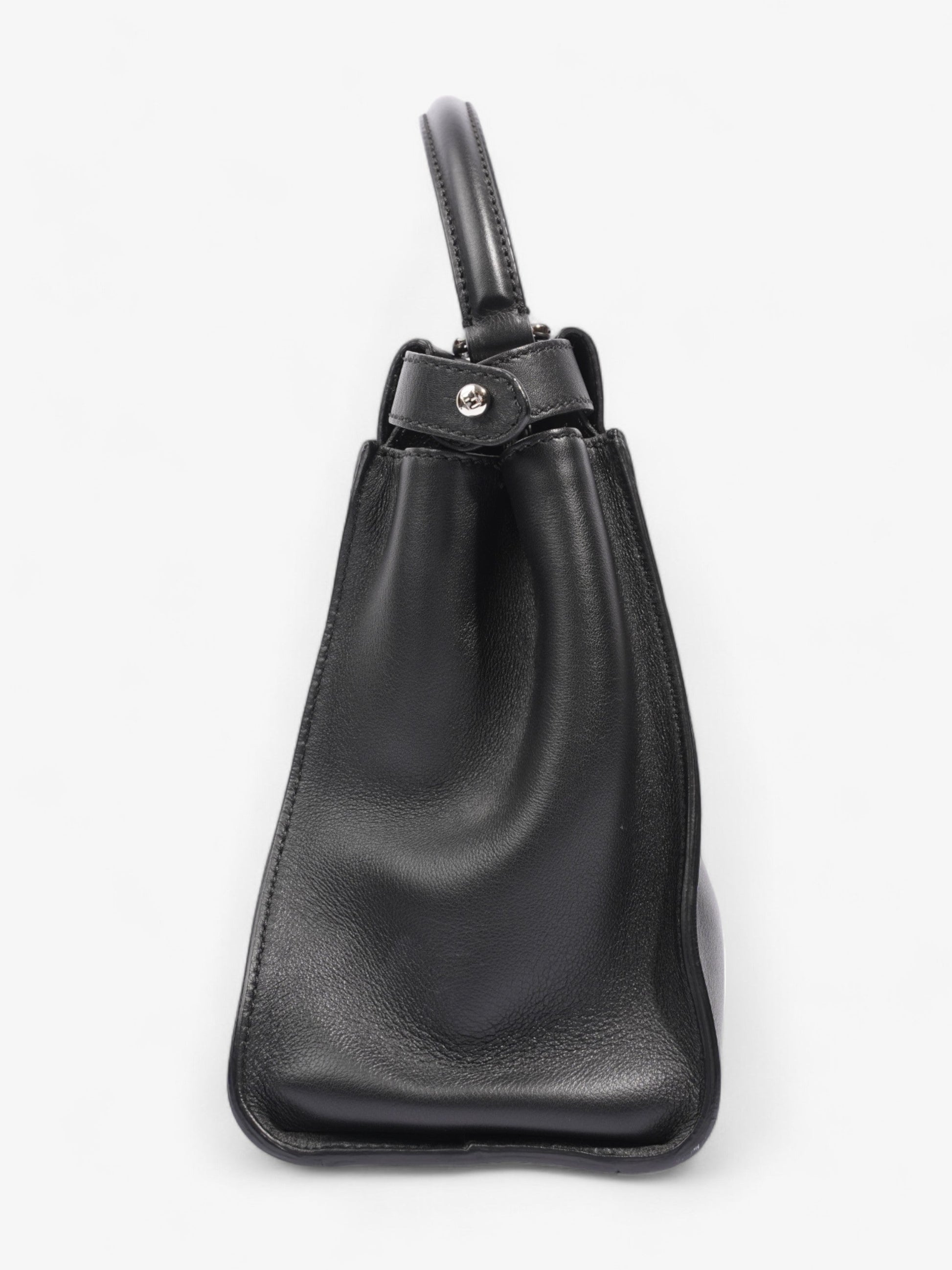 Fendi Peekaboo Black Lambskin Leather Medium