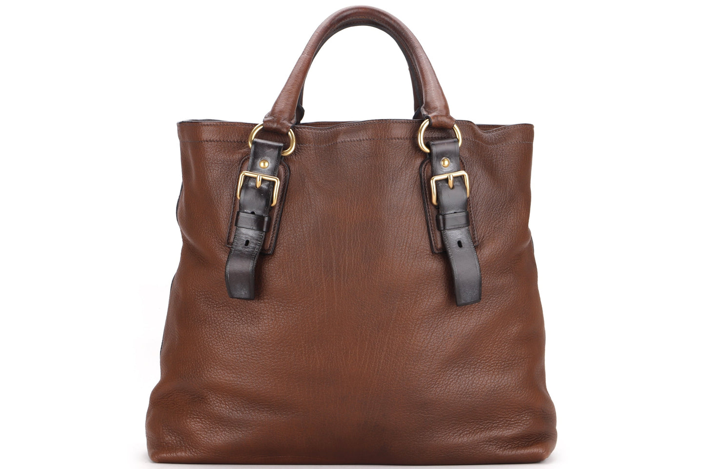 PRADA HOBO BROWN DEERSKIN GOLD HARDWARE, NO DUST COVER & BOX