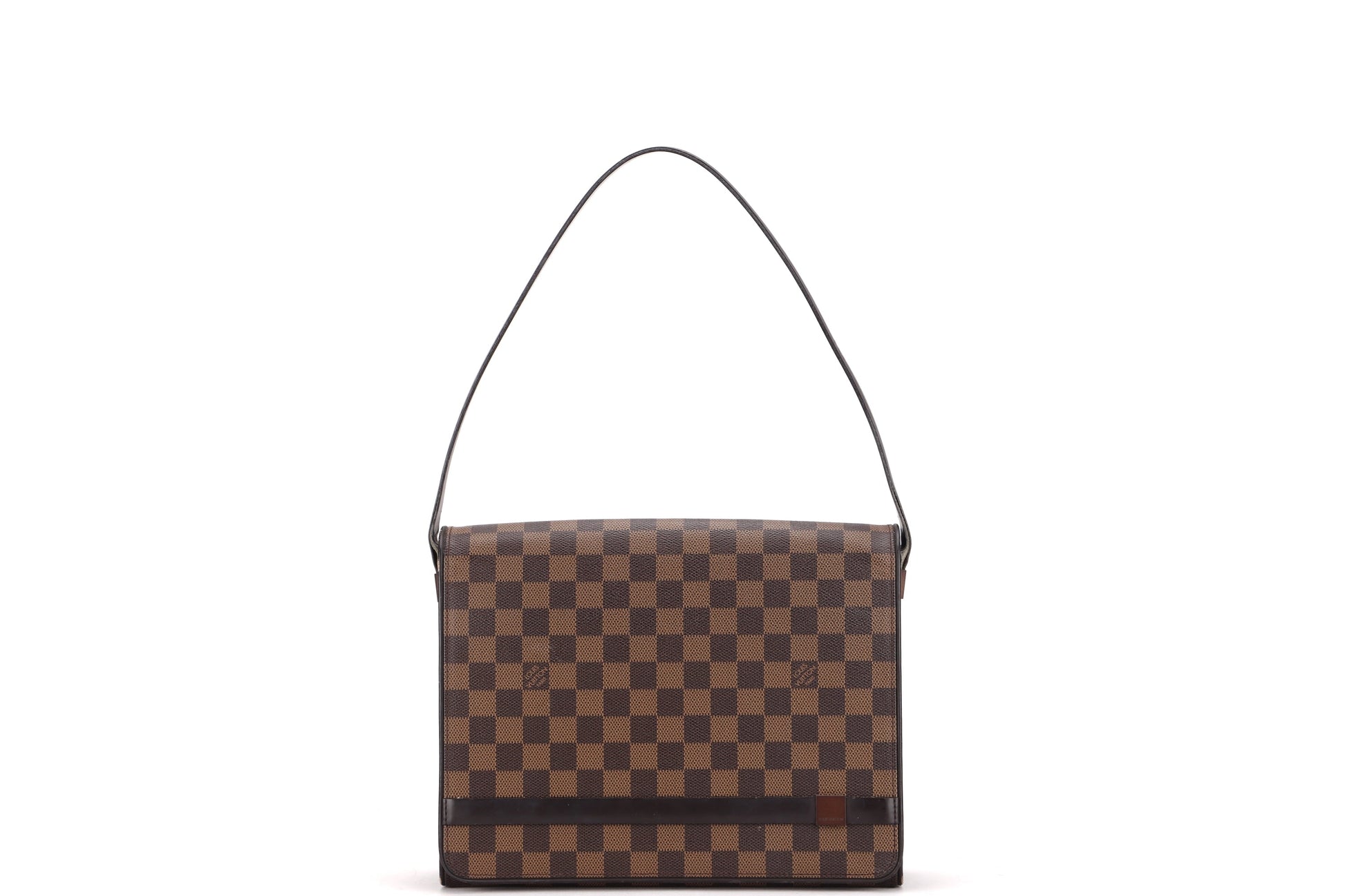 LOUIS VUITTON TRIBECA CARRE ( ) DAMIER EBENE, NO DUST COVER & BOX Handbag