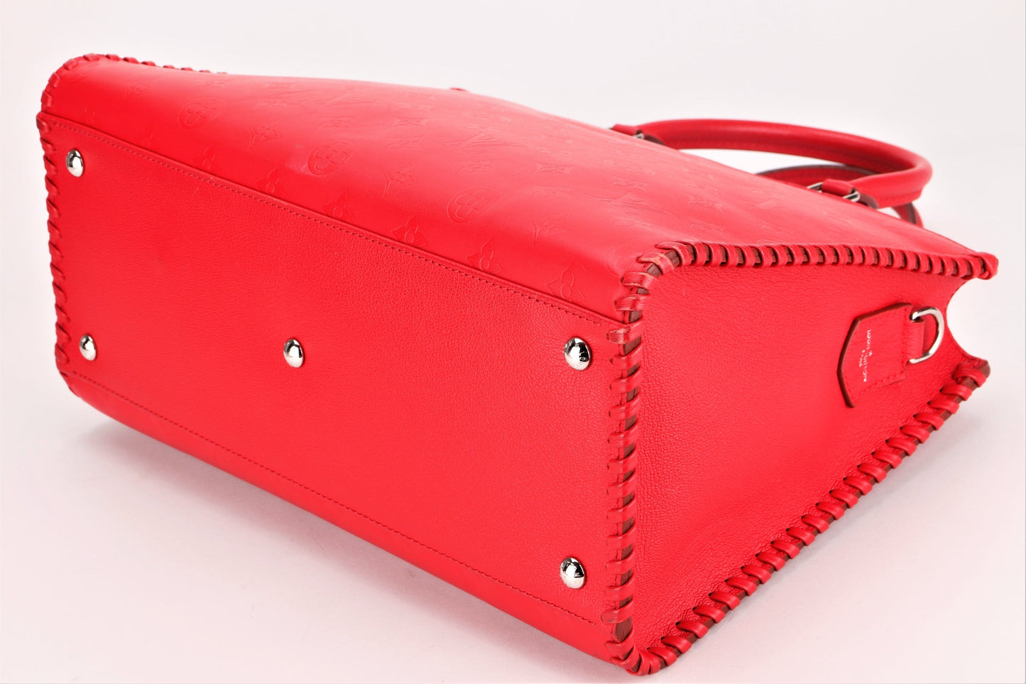LOUIS VUITTON VERY ZIPPED 2 WAY TOTE BAG ( ) 34.5CM RUBY LEATHER SILVER HARDWARE, WITH KEYS, LOCK, STRAP, DUST COVER & BOX
