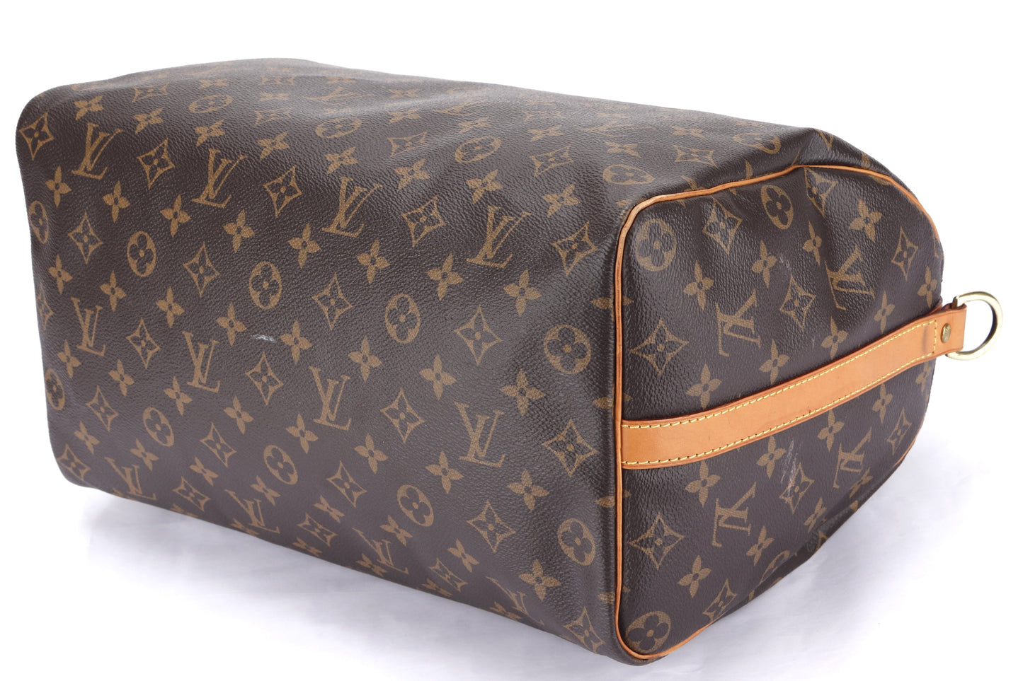 LOUIS VUITTON BONDOULIERE 35 ( ) MONOGRAM CANVAS GOLD HARDWARE, WITH KEYS & LOCK, NO STRAP & DUST COVER Handbag
