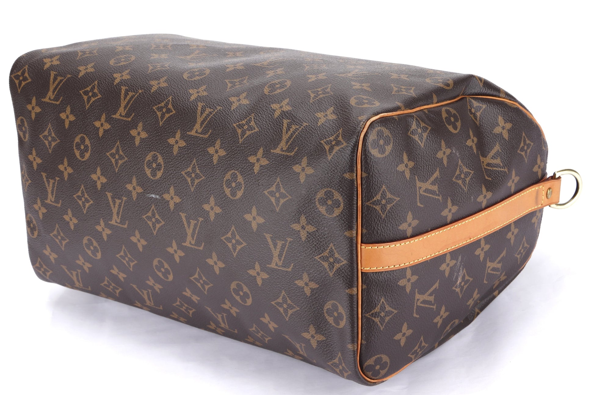 LOUIS VUITTON BONDOULIERE 35 ( ) MONOGRAM CANVAS GOLD HARDWARE, WITH KEYS & LOCK, NO STRAP & DUST COVER Handbag