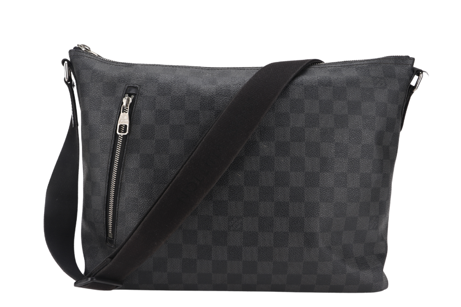 LOUIS VUITTON MICK GM DAMIER GRAPHITE MESSENGER BAG CANVAS NO DUST COVER
