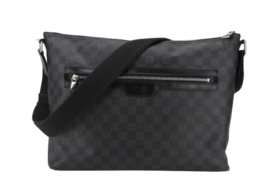 LOUIS VUITTON MICK GM DAMIER GRAPHITE MESSENGER BAG CANVAS NO DUST COVER
