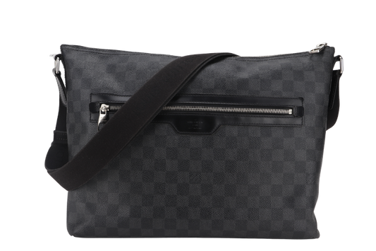 LOUIS VUITTON MICK GM DAMIER GRAPHITE MESSENGER BAG CANVAS NO DUST COVER