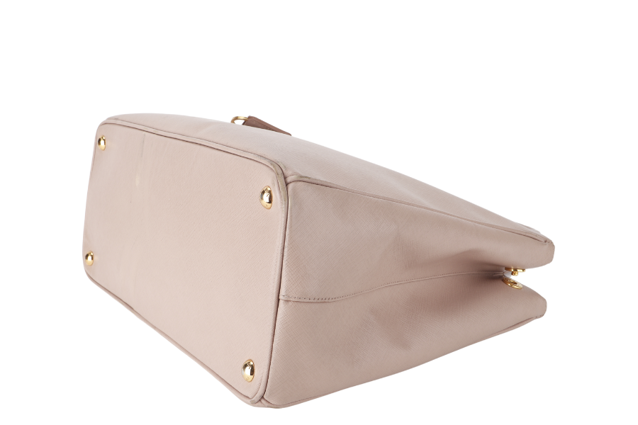 PRADA GALLERIA (BN1802) LIGHT PINK VITELLO DAINO LEATHER GOLD HARDWARE NO DUST COVER