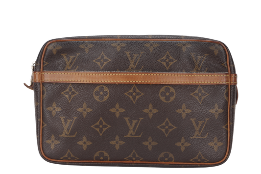 LOUIS VUITTON COMPIEGNE 23CM MONOGRAM CANVAS GOLD HARDWARE, NO DUST COVER Clutch