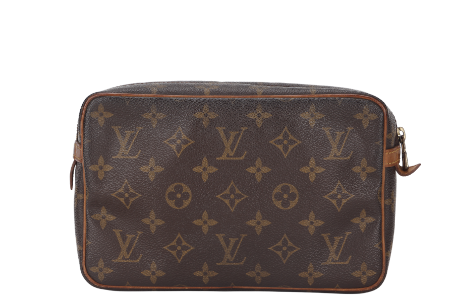 LOUIS VUITTON COMPIEGNE 23CM MONOGRAM CANVAS GOLD HARDWARE, NO DUST COVER Clutch