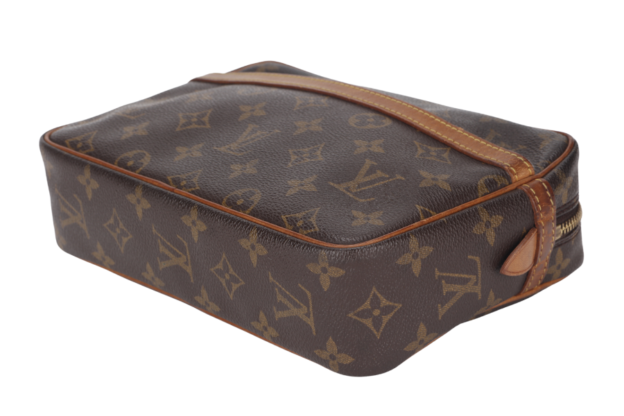 LOUIS VUITTON COMPIEGNE 23CM MONOGRAM CANVAS GOLD HARDWARE, NO DUST COVER Clutch