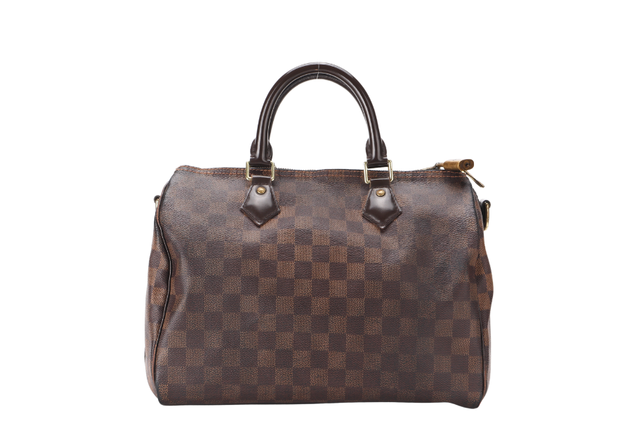 LOUIS VUITTON BANDOULIER 30 ( ) DAMIER EBENE CANVAS GOLD HARDWARE WITH STRAP NO DUST COVER Handbag