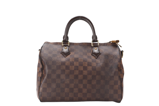 LOUIS VUITTON BANDOULIER 30 ( ) DAMIER EBENE CANVAS GOLD HARDWARE WITH STRAP NO DUST COVER Handbag