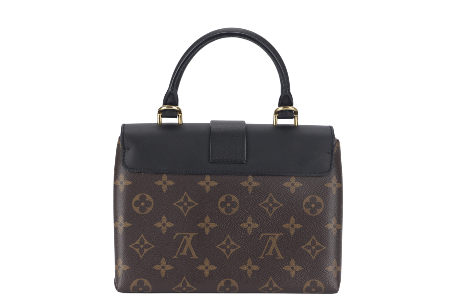 LOUIS VUITTON LOCKY BB ( ) MONOGRAM CANVAS BLACK LEATHER GOLD HARDWARE WITH STRAP Handbag