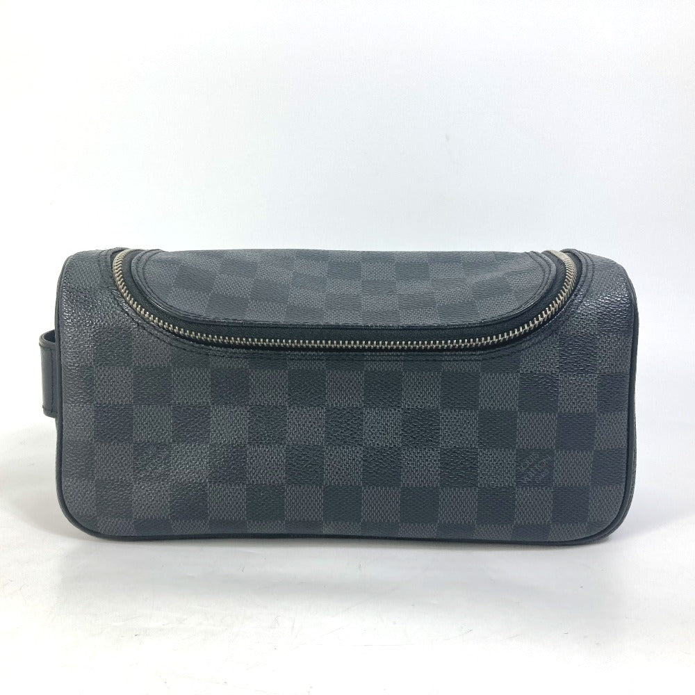 LOUIS VUITTON Pouch Damier Grafitto Canvas black Damier Grafitte C Cracking pouch mens