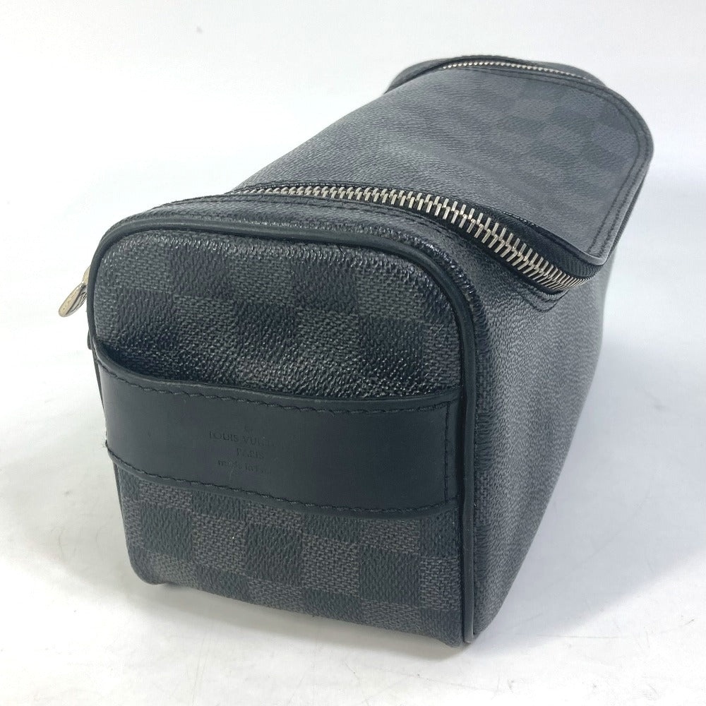 LOUIS VUITTON Pouch Damier Grafitto Canvas black Damier Grafitte C Cracking pouch mens