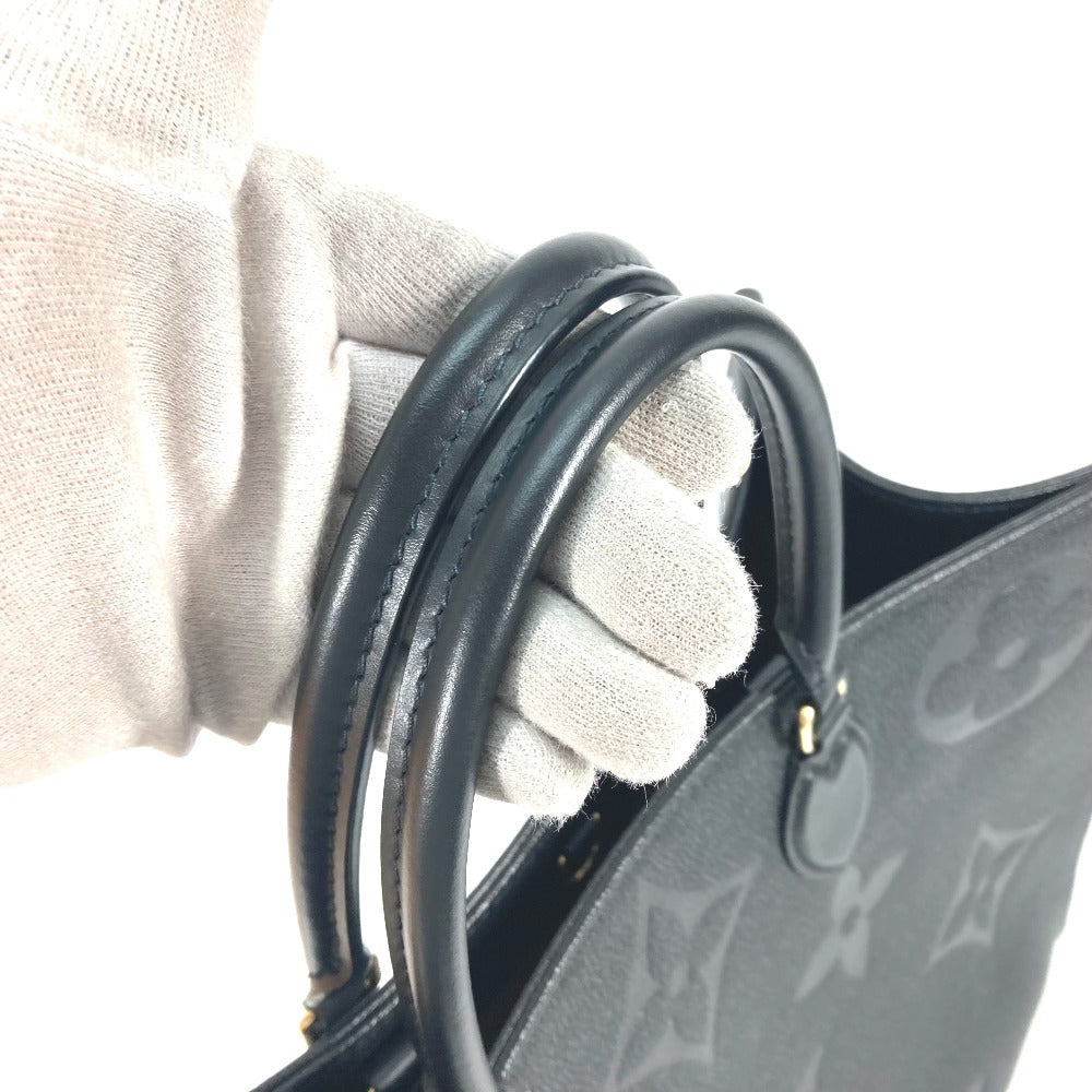 LOUIS VUITTON Tote Bag Monogram Ann Platt Leather black Monogram Ann Platt On the go GM