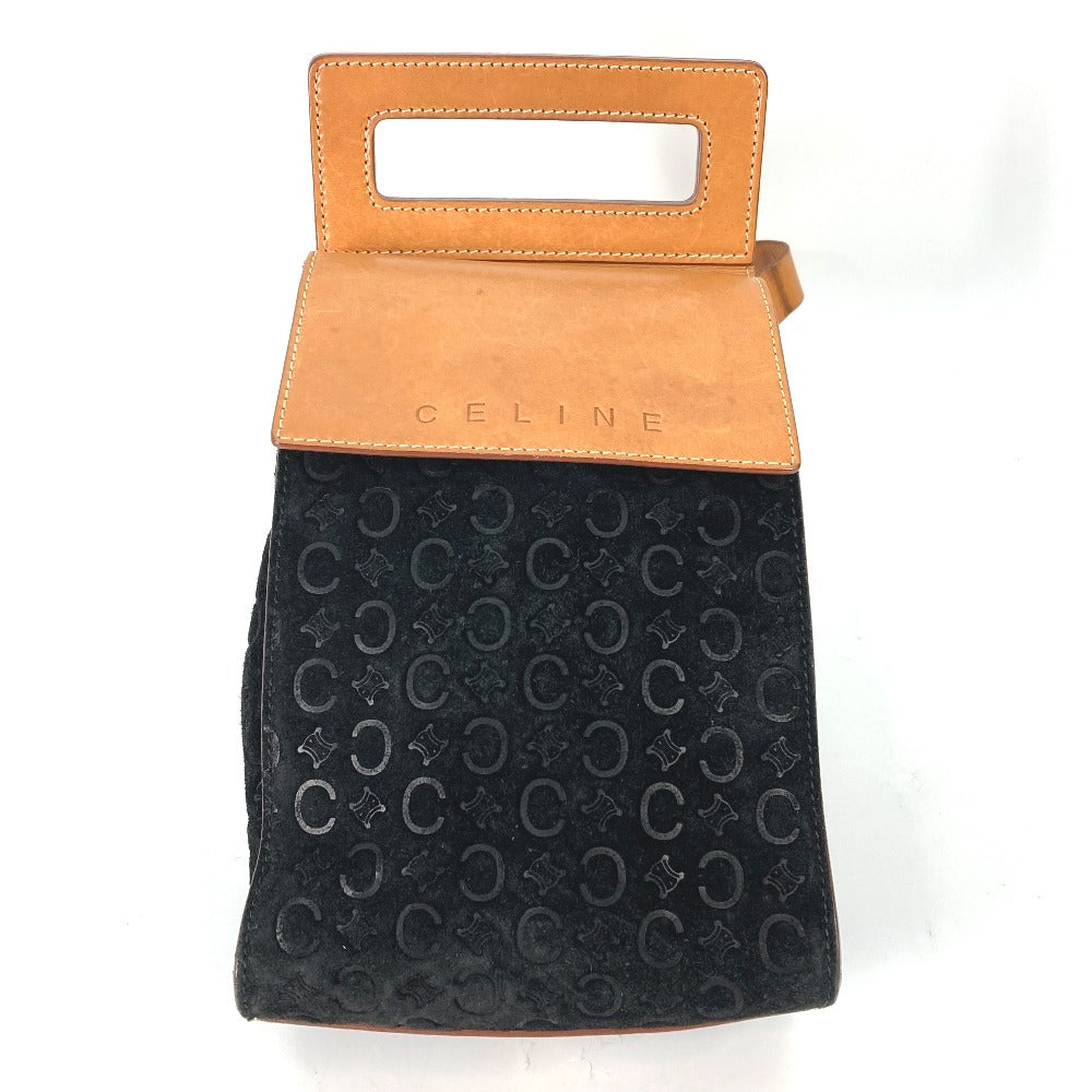 CELINE Shoulder Bag Leather / suede Brown Cross Sling bag logo macadam Women
