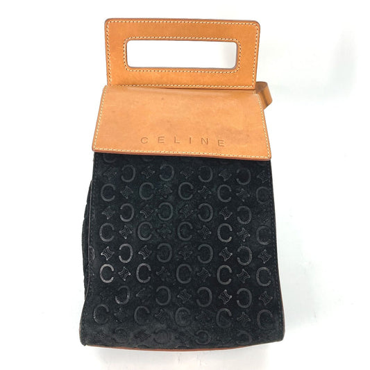 CELINE Shoulder Bag Leather / suede Brown Cross Sling bag logo macadam Women