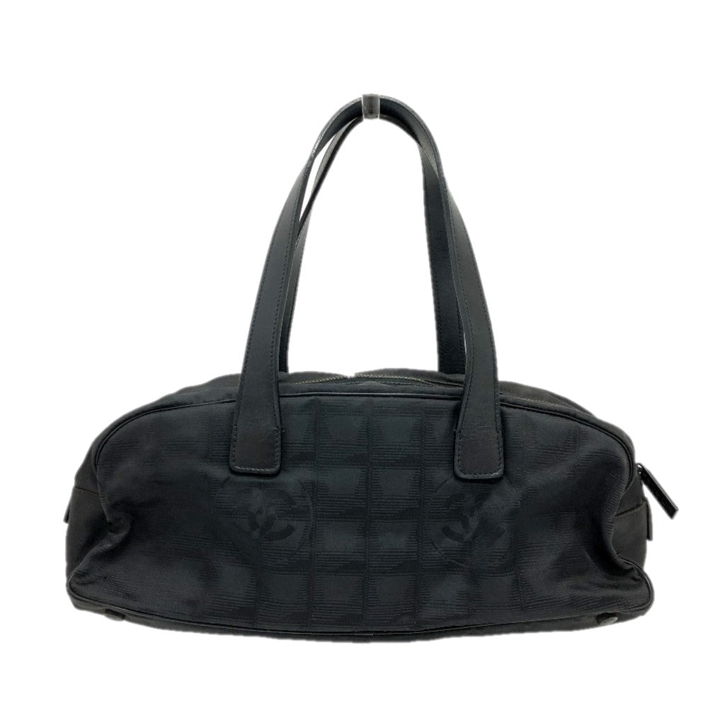 CHANEL Boston Duffel bag A15828 Leather nylon black New travel line Women d