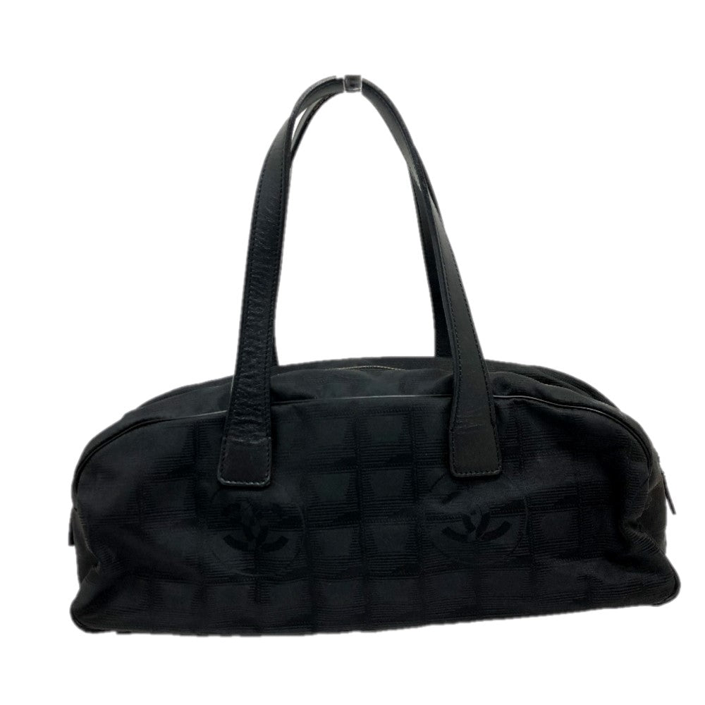 CHANEL Boston Duffel bag A15828 Leather nylon black New travel line Women d