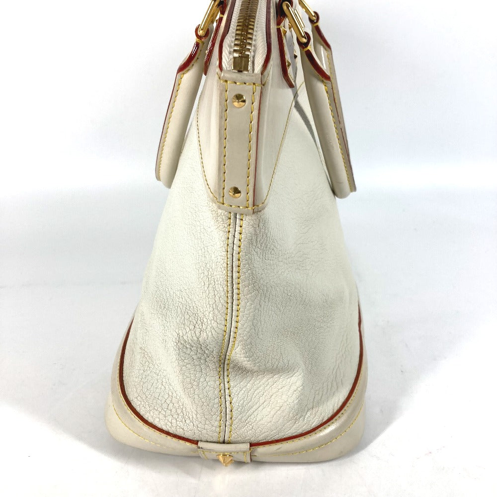 LOUIS VUITTON Handbag Suhari leather white Suhari LockitMM Women