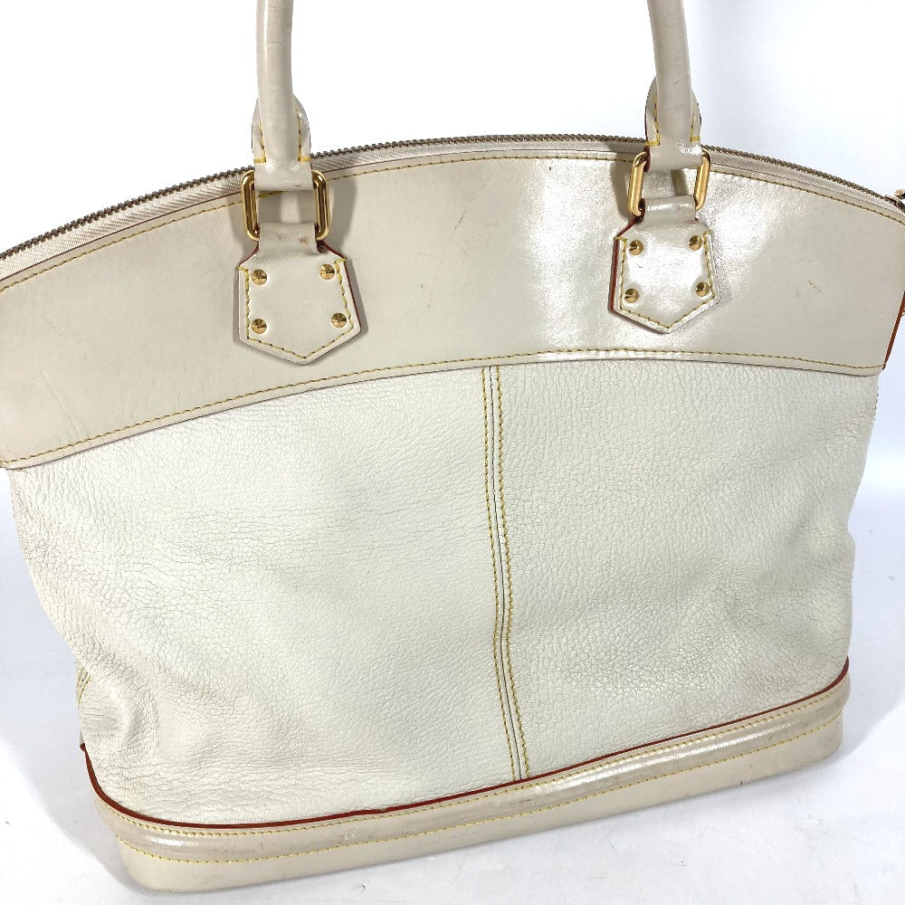 LOUIS VUITTON Handbag Suhari leather white Suhari LockitMM Women
